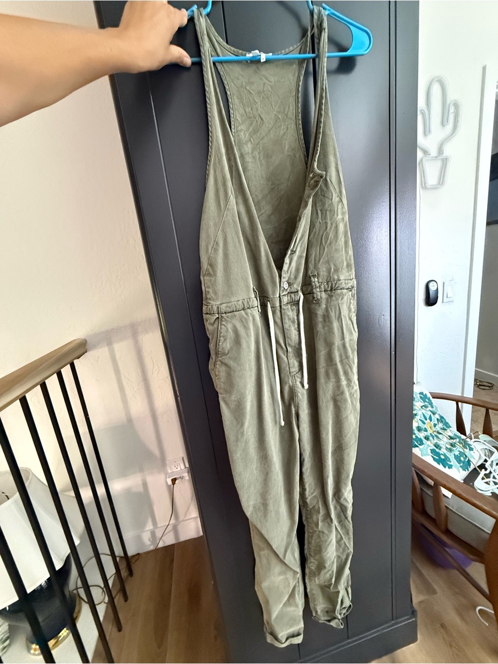 PAIGE Olive Green Women's Utility Jumpsuit